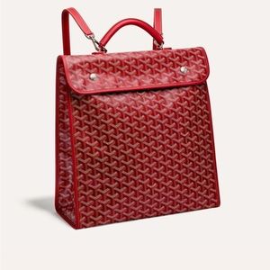 Red Goyard Saint Léger Backpack